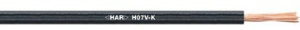 PVC-Stranded wire, high flexible, H07V-K, 1.5 mm², AWG 16, blue/white, outer Ø 3.1 mm