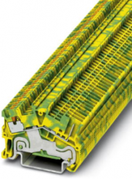 Protective conductor terminal, push-in connection, 0.14-1.5 mm², 1 pole, 6 kV, yellow/green, 3214479