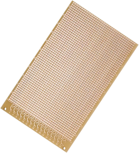 PCB hard paper 160 x 100 mm, 35 µm, 2.54 mm, 1906SA044