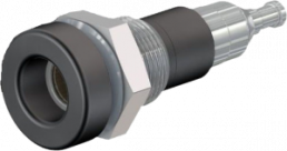 4 mm socket, solder connection, mounting Ø 8.3 mm, black, 23.0140-21