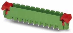Pin header, 18 pole, pitch 5.08 mm, straight, green, 1808625