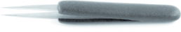 ESD tweezers, uninsulated, antimagnetic, stainless steel, 120 mm, 3.SA.DN.6