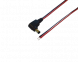 DC connection cable, Plug 2.5 x 5.5 mm, angled, open end, red/black, 075903