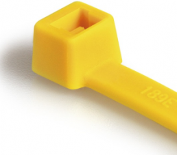 Cable tie internally serrated, polyamide, (L x W) 200 x 4.6 mm, bundle-Ø 1.5 to 50 mm, yellow, -40 to 85 °C