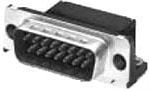 D-Sub connector, 9 pole, standard, angled, solder pin, 5745990-4