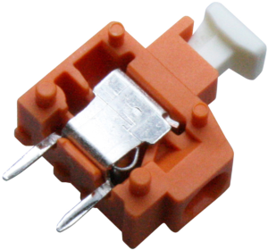 PCB terminal, 1 pole, pitch 5 mm, AWG 24-16, 17.5 A, push-in cage clamp, orange, 235-746/331-000