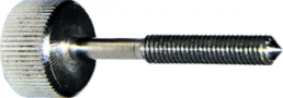 Knurled screw, M3, Ø 10 mm, 15 mm, brass