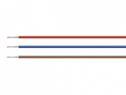 PVC-switching strand, LiYv, 0.14 mm², AWG 26, red, outer Ø 1.1 mm