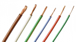 PVC-Stranded wire, high flexible, FlexiVolt-E, 1.0 mm², AWG 18, white, outer Ø 2.7 mm