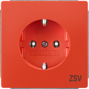 German schuko-style socket, orange, 16 A/250 V, Germany, IP20, 5UB1827