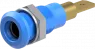 4 mm socket, plug-in connection, mounting Ø 8.1 mm, blue, 64.3040-23