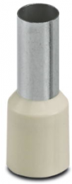 Insulated Wire end ferrule, 16 mm², 24 mm/12 mm long, NF C 63-023, ivory, 3201181