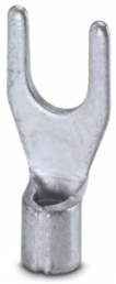 Uninsulated forked cable lug, 1.5-2.5 mm², AWG 16 to 14, M4, metal