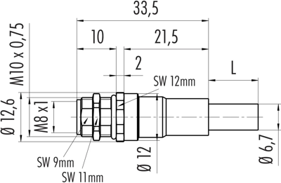 70 3420 005 04 binder Sensor-Actuator Cables Image 2