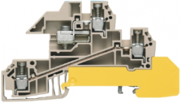 Multi level terminal block, screw connection, 0.5-4.0 mm², 24 A, 4 kV, yellow, 1030600000