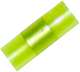 Butt connectorwith insulation, 0.1-0.5 mm², yellow, 12 mm