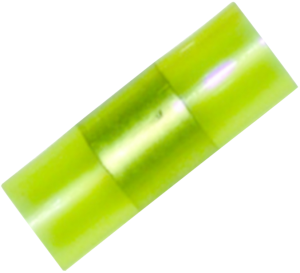 Butt connectorwith insulation, 0.1-0.5 mm², yellow, 12 mm