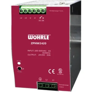 ZPNW2420 WÖHRLE DIN Rail Power Supplies