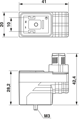 1458541 Phoenix Contact DIN Valve Connectors Image 2