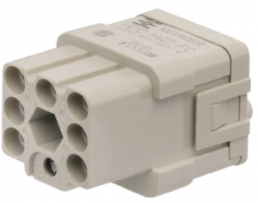 Socket contact insert, 1, 7 pole, unequipped, crimp connection, with PE contact, 1003180000