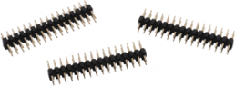 Pin header, 32 pole, pitch 2 mm, straight, black, 62003221121