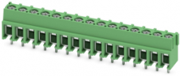 PCB terminal, 15 pole, pitch 5 mm, AWG 20-10, 32 A, screw connection, green, 1935909