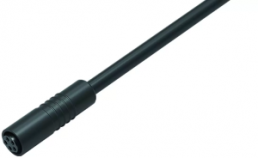 Sensor actuator cable, M8-cable socket, straight to open end, 5 pole, 5 m, PUR, black, 3 A, 79 3418 55 05