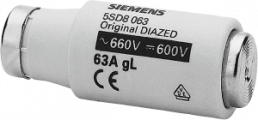 DIAZED fuse DIII/E33, 690 A, gG, 600 V (DC), 500 V (AC), 5SD8063