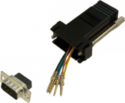 Adapter, D-Sub plug, 9 pole to RJ45 socket, 10121110