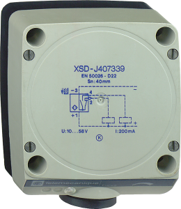 Inductive sensor XSD 80x80x40 - plastic - Sn60mm - 24VDC - terminals