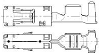 Receptacle, 0.35 mm², AWG 22, crimp connection, tin-plated, 967541-1