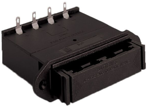 Battery holder for mignon cell, 4 cells, panel mounting