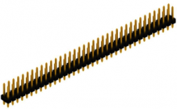 Pin header, 72 pole, pitch 2.54 mm, straight, black, 10058684