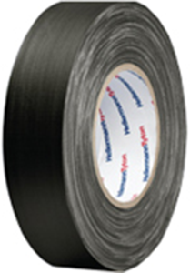 Fabric tape, 19 x 0.31 mm, cotton, black, 50 m, 712-00504