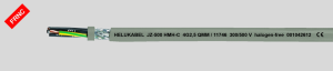 Polymer control line JZ-500 HMH-C 25 G 0.75 mm², AWG 19, shielded, gray