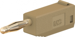 2 mm plug, solder connection, 0.5 mm², brown, 22.2616-27