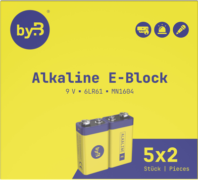 BYB-6-30A2012 by.B Round Cells, 9V Blocks Image 5
