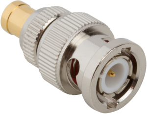Coaxial adapter, 50 Ω, SMB plug to BNC plug, straight, 242187