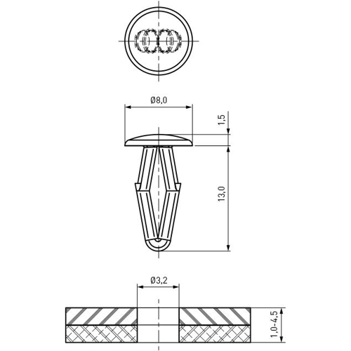 072.17.730 Ettinger Rivets, Dowels Image 2