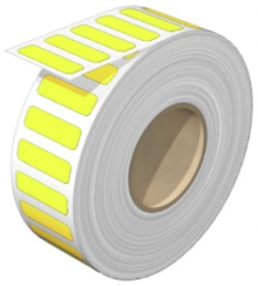 Polyester Device marker, (L x W) 27 x 8 mm, yellow, Roll with 1000 pcs
