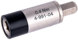 Torque adapter, 0.4 Nm, 1/4 inch, L 34.5 mm, 15 g, 4-991-04