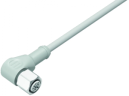 Sensor actuator cable, M12-cable socket, angled to open end, 12 pole, 2 m, PVC, gray, 1.5 A, 77 3734 0000 20912-0200