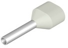 Insulated Wire end ferrule, 0.5 mm², 14 mm/8 mm long, white, 9004780000