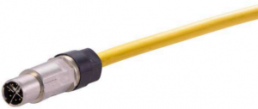 Sensor actuator cable, M12-cable plug, straight to open end, 8 pole, 0.5 m, PUR, yellow, 0948C400756005