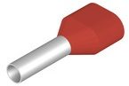 Insulated Wire end ferrule, 1.0 mm², 15 mm/8 mm long, red, 9018540000