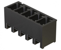 PCB connector, 4 pole, pitch 3.81 mm, straight, black, 14120415001000