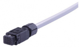 Connection line, 1 m, socket, 12 pole straight to open end, 0.34 mm², 33501300304010
