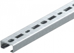 DIN rail, perforated, 18 mm, W 35 mm, steel, galvanized, 1104581
