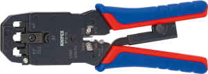 Crimping pliers for modular plug RJ10, RJ11/12, RJ45, Knipex, 97 51 12