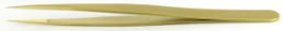 Precision tweezers, uninsulated, antimagnetic, brass, 130 mm, 27CL.BR.0